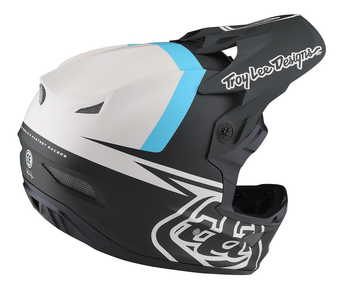 Casco Troy Lee Designs D3 Fiberlite Slant Green